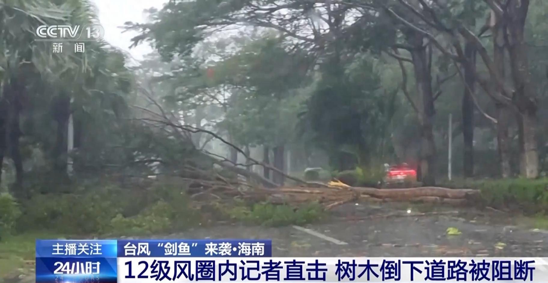 臺風來襲!直擊十二級風圈里的三亞