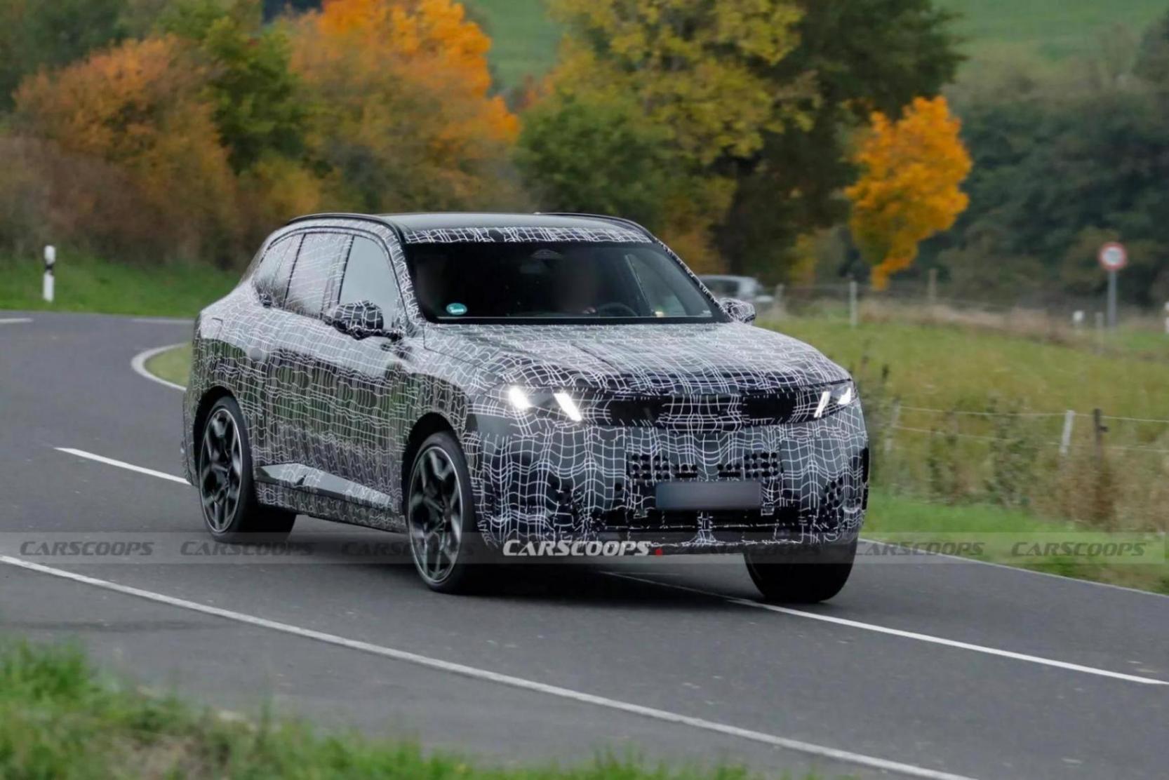 全新寶馬X5終露燈組真容,內飾細節首度曝光,5種動力 2026年投產